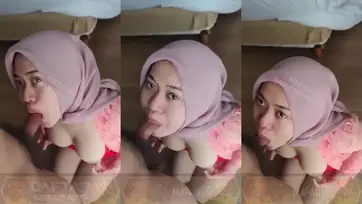 Ukhti Rekan Kantor Hijab Cantik Pasrah Kasur